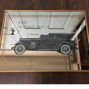 Vintage 1930 Dupont Royal Wall Mirror 15" x 11" Advertising Bar Man Cave